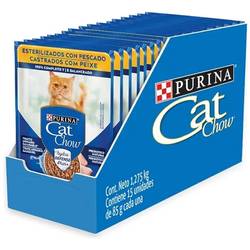 Caja Pouch Cat Chow x 85 gr (15 Unidades)