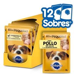 Caja Pouch Pedigree x 100 gr (12 Unidades) Razas Pequeñas Pollo
