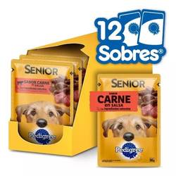 Caja Pouch Pedigree x 100 gr (12 Unidades) SENIOR