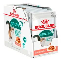 Caja Pouch Royal Canin Feline Instenctive +7 x 12Unid x 85gr