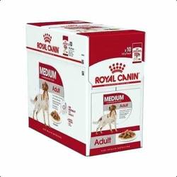 Caja Pouch Royal Canin Medium Adulto x 10 Un. de 140 Gr