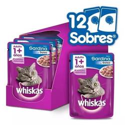 Caja Pouch Whiskas x 85 gr (12 Unidades) SARDINA AD