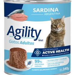 Latas Agility Gato x 340grs Sardina