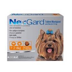 Nexgard (pastilla) de 2 a 4 kg