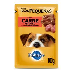 Pouch Pedigree x 100 gr Adulto Raza Pequeña Carne