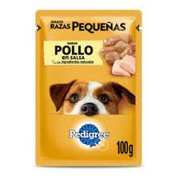Pouch Pedigree x 100 gr Adulto Raza Pequeña Pollo