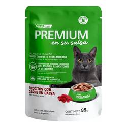Pouch Vital Cat Premium Carne x 85gr