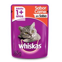 Pouch Whiskas x 85 gr Adulto Carne