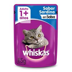 Pouch Whiskas x 85 gr Adulto Sardina