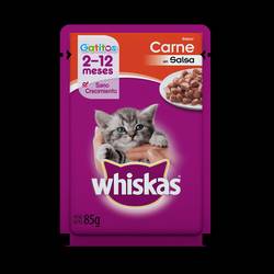 Pouch Whiskas x 85 gr Gatitos Carne