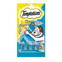 Temptation Creamy Pollo/Atun 48g x 4Unid