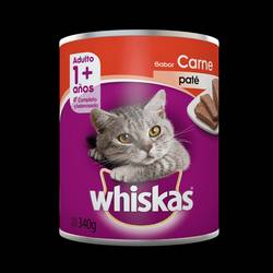 Latas Whiskas x 340 grs Adulto Carne