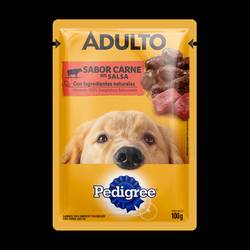 Pouch Pedigree x 100 gr Adulto Carne